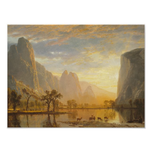 Albert Bierstadt - Valley of the Yosemite Fototryck (Framsidan)