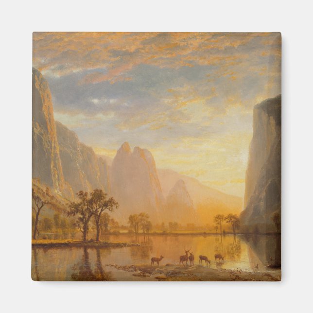 Albert Bierstadt Valley of the Yosemite Magnet (Framsidan)