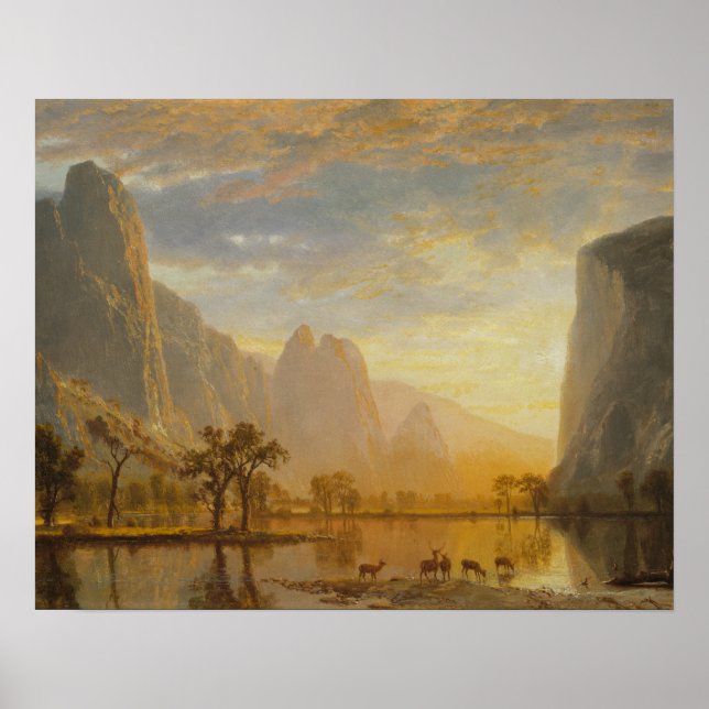 Albert Bierstadt - Valley of the Yosemite Poster (Framsidan)