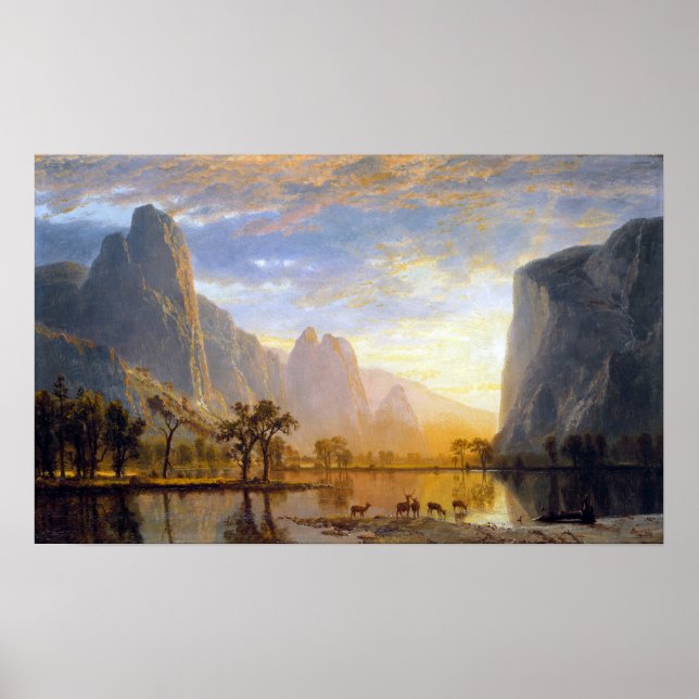 Albert Bierstadt Valley of the Yosemite Poster (Framsidan)