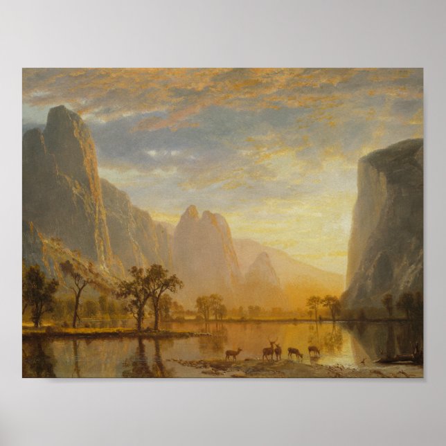 Albert Bierstadt - Valley of the Yosemite Poster (Framsidan)