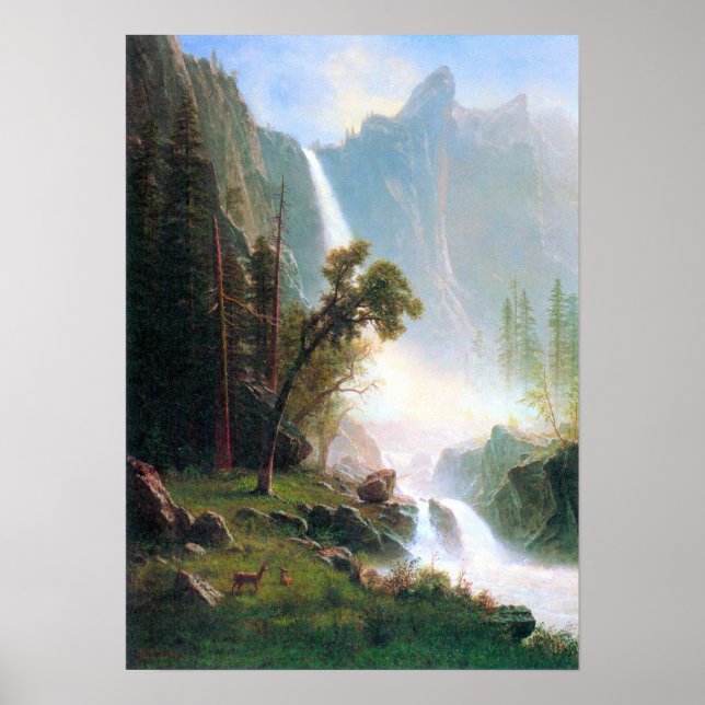 Albert Bierstadt-Yosemite Falls Poster (Framsidan)