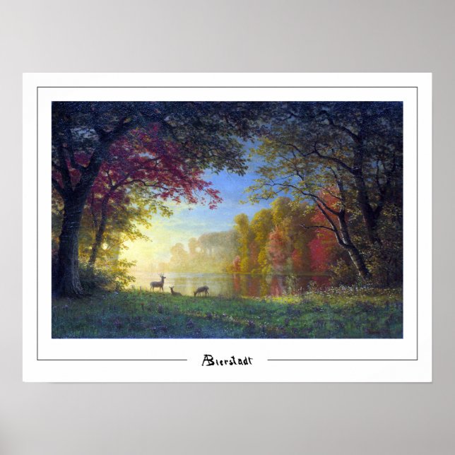 Albert Bierstadt Zedign Art Poster #11 (Framsidan)