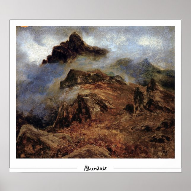 Albert Bierstadt Zedign Art Poster #20 (Framsidan)