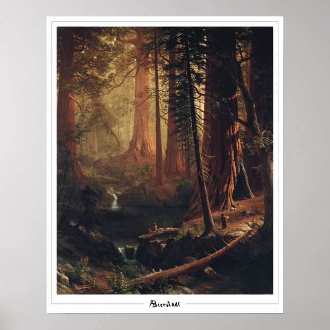 Albert Bierstadt Zedign Art Poster #4 (Framsidan)
