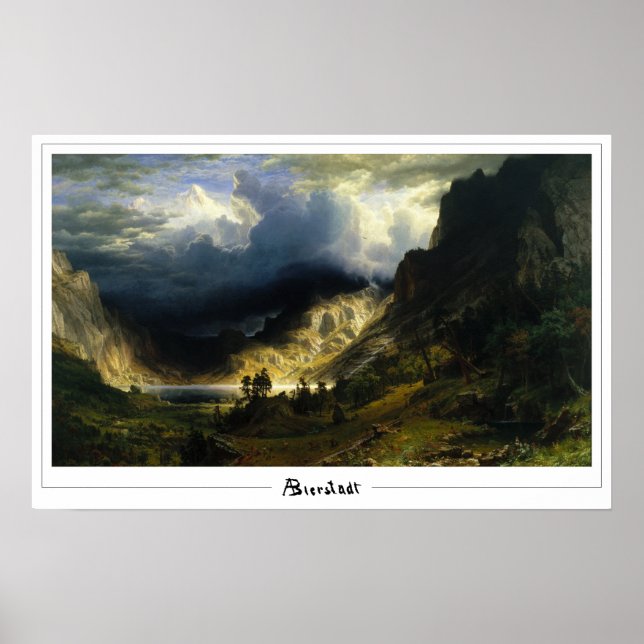 Albert Bierstadt Zedign Art Poster #60 (Framsidan)