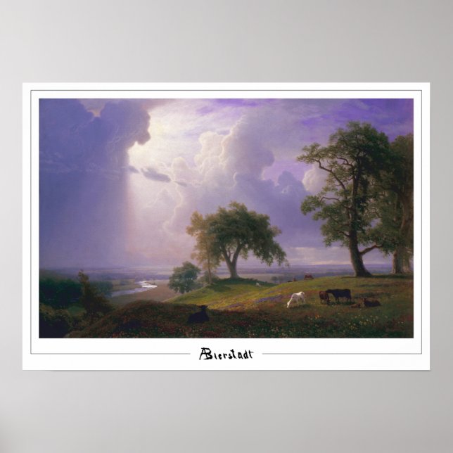 Albert Bierstadt Zedign Art Poster #99 (Framsidan)