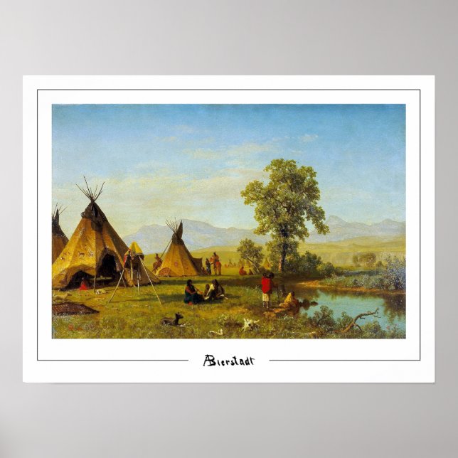 Albert Bierstadt Zedign Art Poster nr 118 (Framsidan)