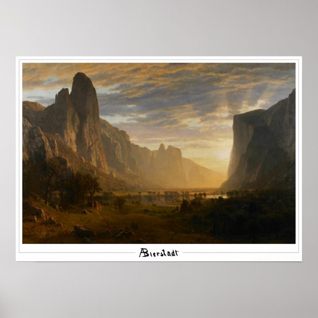 Albert Bierstadt Zedign Art Poster nr 121 (Framsidan)