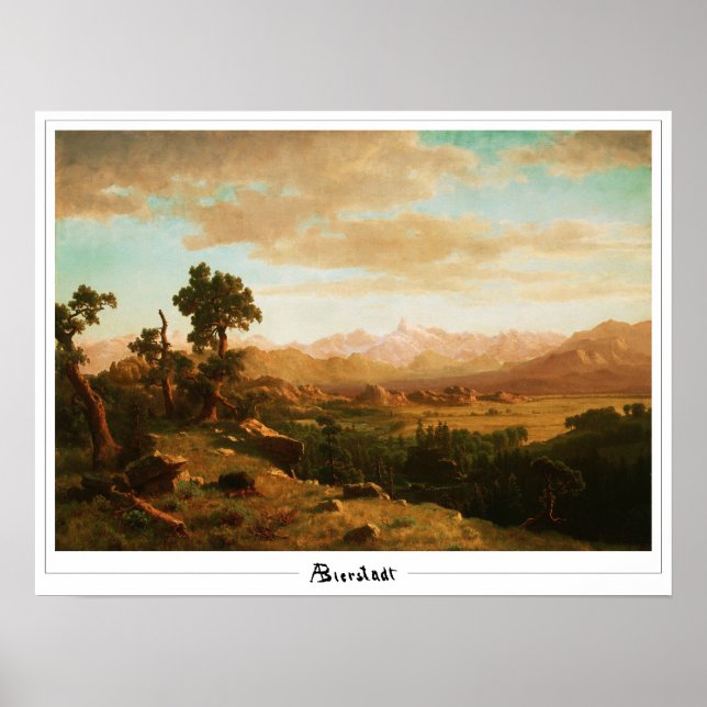 Albert Bierstadt Zedign Art Poster nr 14 (Framsidan)