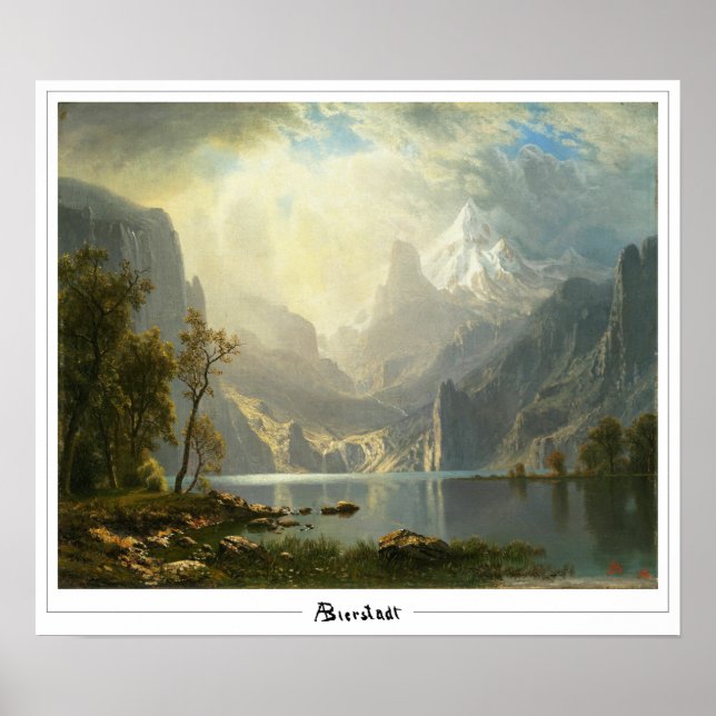 Albert Bierstadt Zedign Art Poster nr 298 (Framsidan)