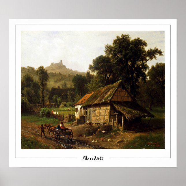 Albert Bierstadt Zedign Art Poster nr 299 (Framsidan)