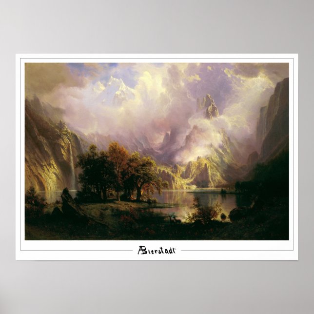 Albert Bierstadt Zedign konstaffisch #136 Poster (Framsidan)