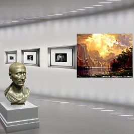 Albert Bierstadt's "Bland Sierran Nevada" Poster