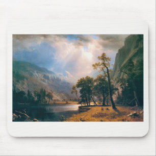 Albert Bierstadt's halv Dome Yosemite Valley, 1870 Musmatta