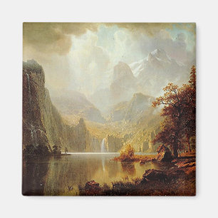 Albert Bierstadts målning, i bergen 1867 Magnet