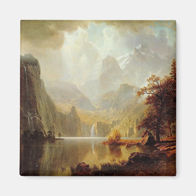 Albert Bierstadts målning, i bergen 1867 Magnet (Framsidan)