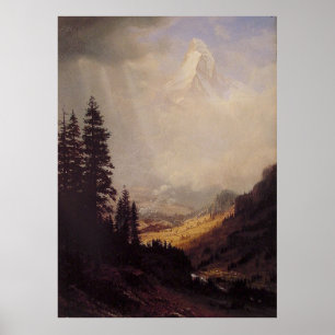 Albert Bierstadt's Matterhorn, 1867 Poster