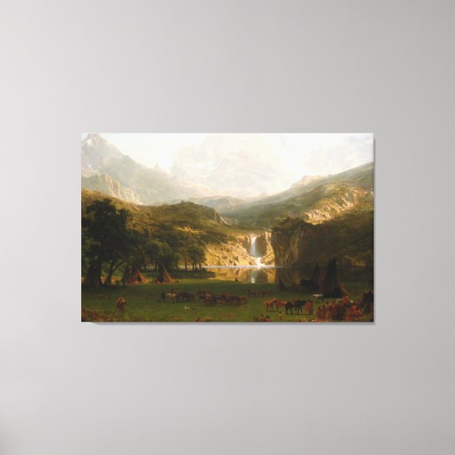 Albert Bierstadt's Rocky mountains, Lander's Peak Canvastryck (Framsida)