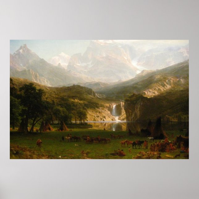 Albert Bierstadt's Rocky mountains, Lander's Peak Poster (Framsidan)
