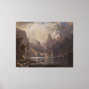 Albert Bierstadt's Sjö Tahoe, 1868 Canvastryck
