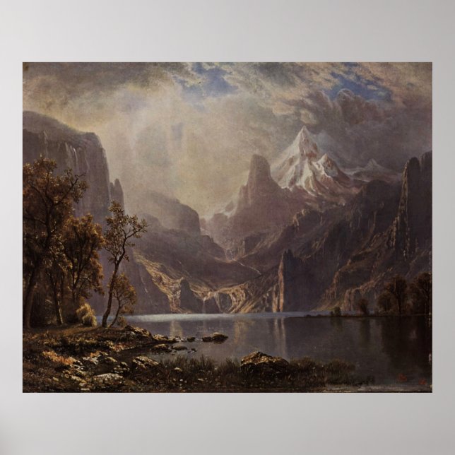 Albert Bierstadt's Sjö Tahoe, 1868 Poster (Framsidan)