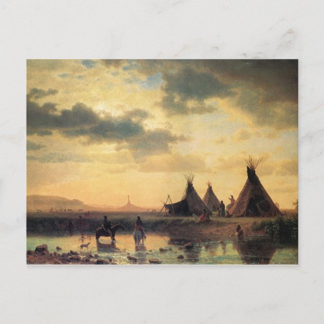 Albert Bierstadts syn på Skorsten Sten Vykort (Framsida)