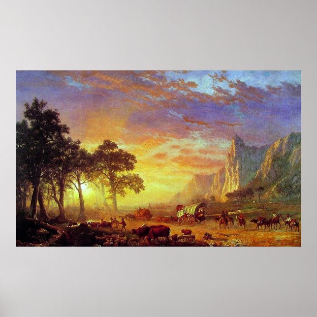 Albert Bierstadt's The Oregon Trail, 1869 Poster (Framsidan)