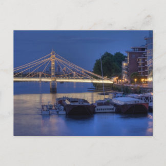 Albert Bridge på natten Vykort