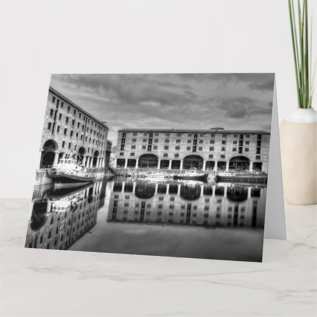 Albert Dock Liverpool Refltions Kort (Framsida)