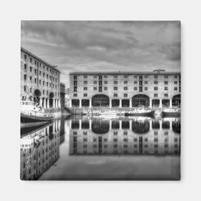 Albert Dock Liverpool Refltions Magnet (Framsidan)