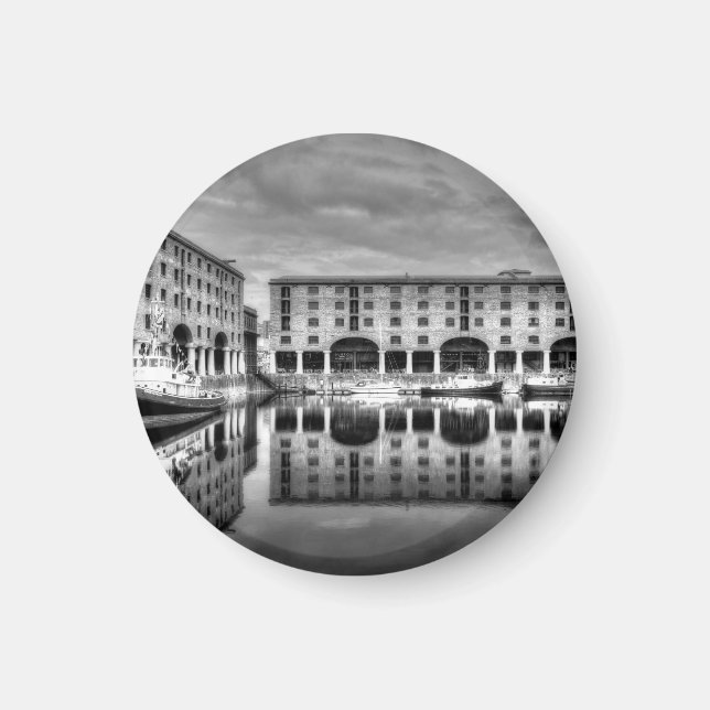 Albert Dock Liverpool Refltions Magnet (Framsidan)