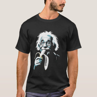 Albert Eating Banana - Funny Graphic Classic Art T Shirt