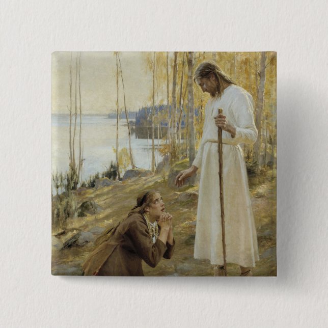 Albert Edelfe - Jesus och Mary Magdalene Knapp (Framsida)