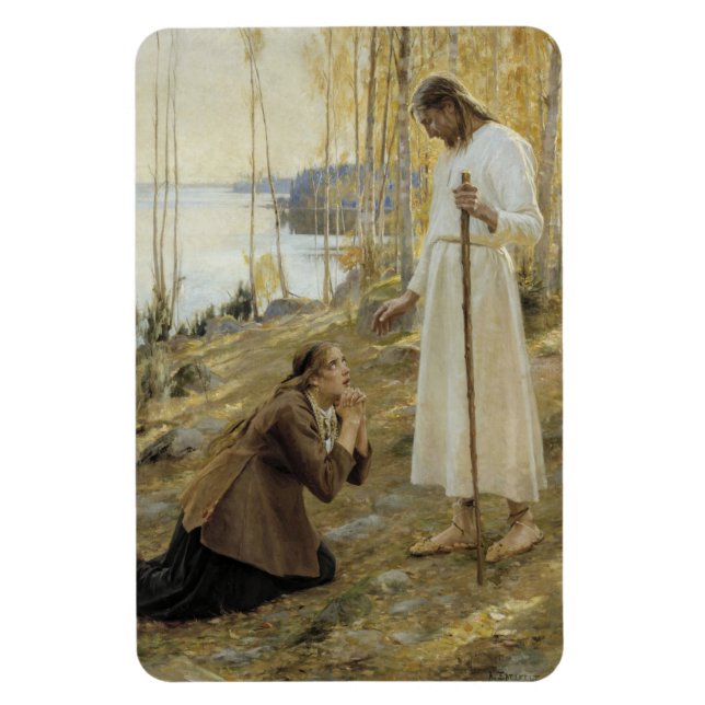 Albert Edelfe - Jesus och Mary Magdalene Magnet (Vertikal)