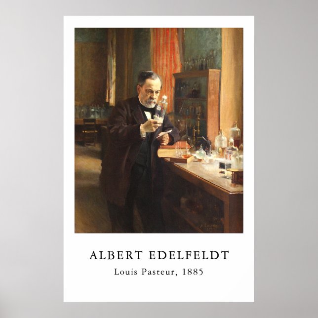 Albert Edelfeldt — Louis Pasteur (1885) Poster (Framsidan)