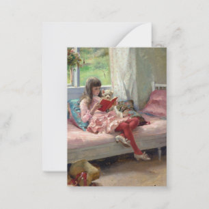 Albert Edelfelt - Goda vänner Anteckningskort
