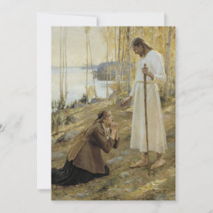 Albert Edelfelt - Kristus och Maria Magdalena Inbjudningar