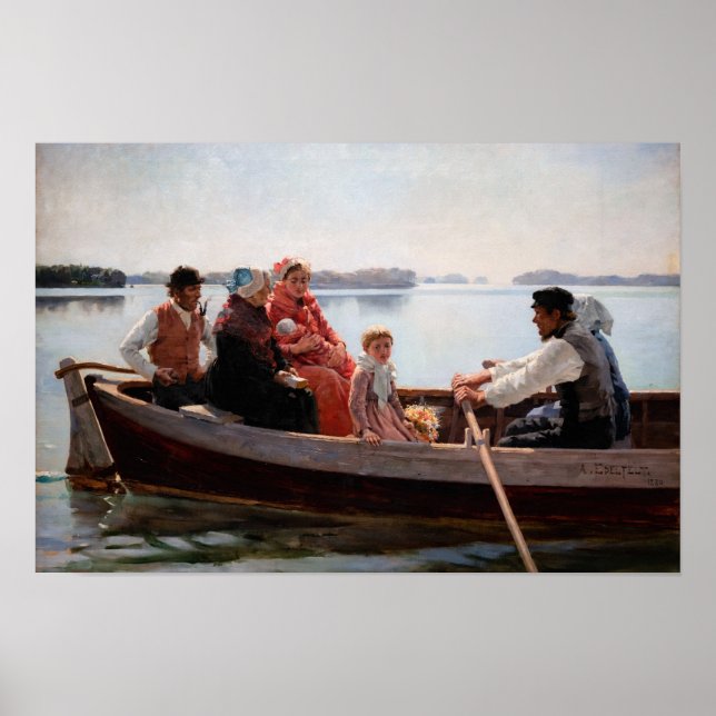 Albert Edelfelt - På väg till dopet Poster (Framsidan)