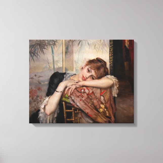 Albert Edelfelt - Parisiskan / Virginie Canvastryck (Framsida)