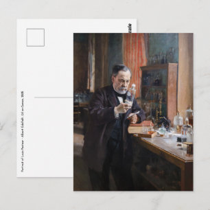 Albert Edelfelt - Porträtt av Louis Pasteur Vykort