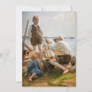 Albert Edelfelt - Skeppsbyggare Tack Kort