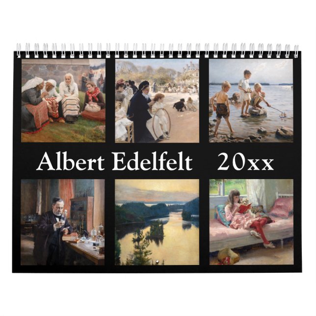 Albert Edelfils mästerverk Selection Kalender (Omslag)