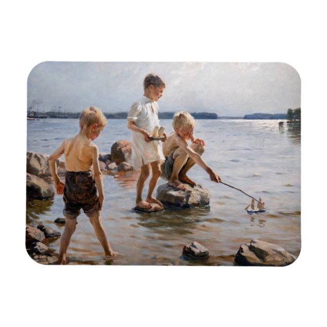 Albert Edelfilt - Boys spelar på Shore Magnet (Horisontell)