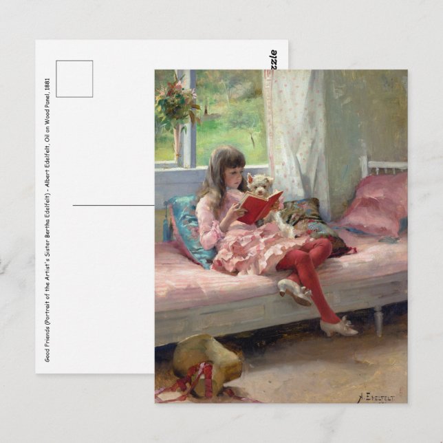 Albert Edelfilt - Bra Friends Vykort (Fram/baksida)