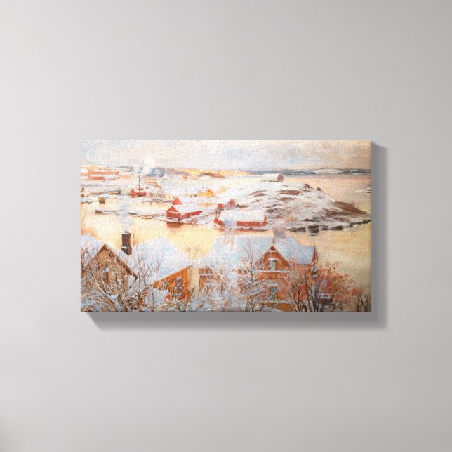 Albert Edelfilt - decemberdagen Canvastryck (Framsida)