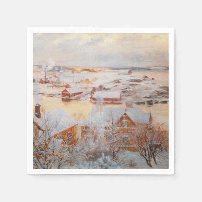 Albert Edelfilt - decemberdagen Pappersservett (Framsidan)