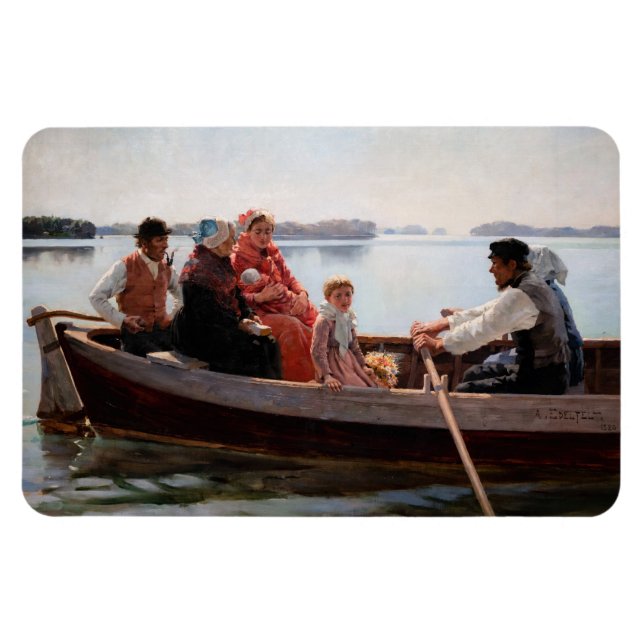 Albert Edelfilt - Gå till Christening Magnet (Horisontell)