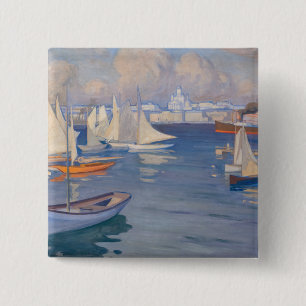 Albert Edelfilt - Harbor i Helsingfors Knapp