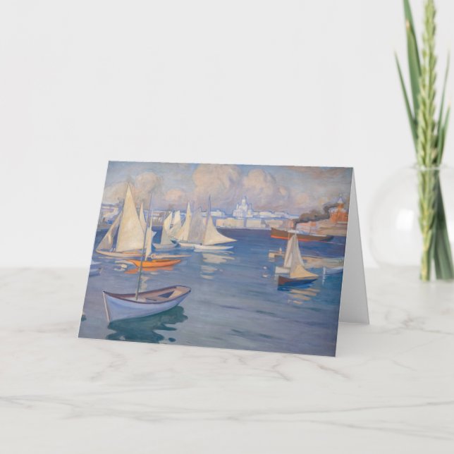 Albert Edelfilt - Harbor i Helsingfors Kort (Framsida)